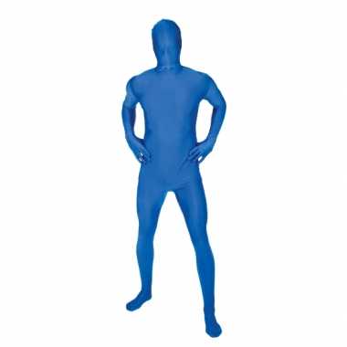 Zentai pak blauw