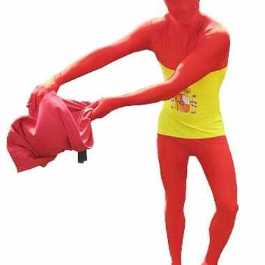 Zentai pak Spaanse vlag